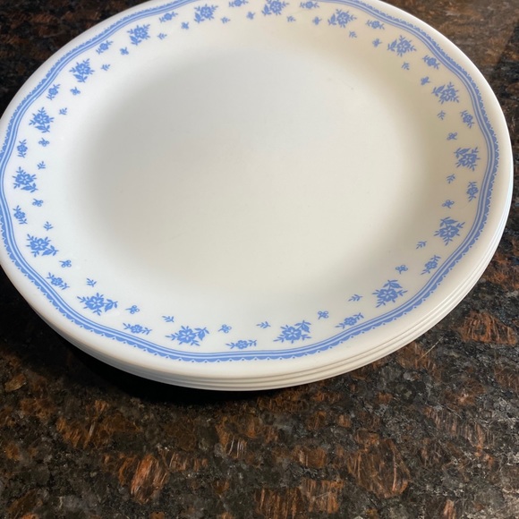 4 Corelle Morning Blue 10.25” Dinner Plates - Picture 7 of 9